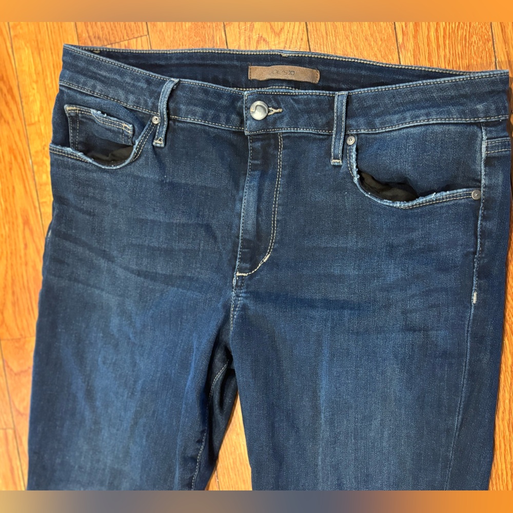 Joes 31 12  skinny dark Blue Denim Jeans cropped - Picture 2 of 9